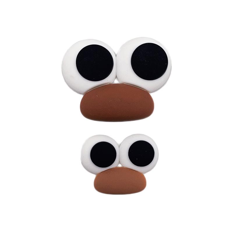 Cartoon Sausage Mouth & Big Eyes Duckbill Rubber Patch - Cute DIY Drain Basket Ornaments