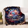 Bayern Munich Galaxy Fan Art Customize Your Name Blanket Throw Customizable Blanket Durable Comfort Suitable for Picnics Office Chair Seaside