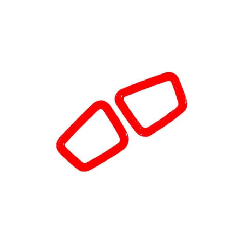 Car Dashboard L&R Air Outlet Vent Cover For Ford Explorer 2011- Bright Red