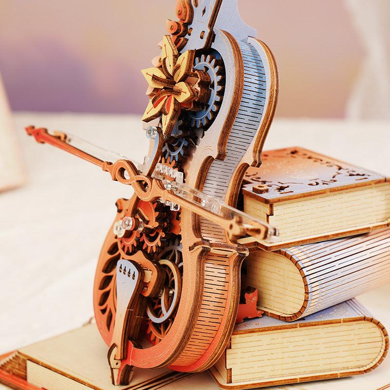 ROBOTIME ROKR Symphonie der Wunderschönen Träume Mechanische Spieluhr 3D Holzpuzzle AMK63M