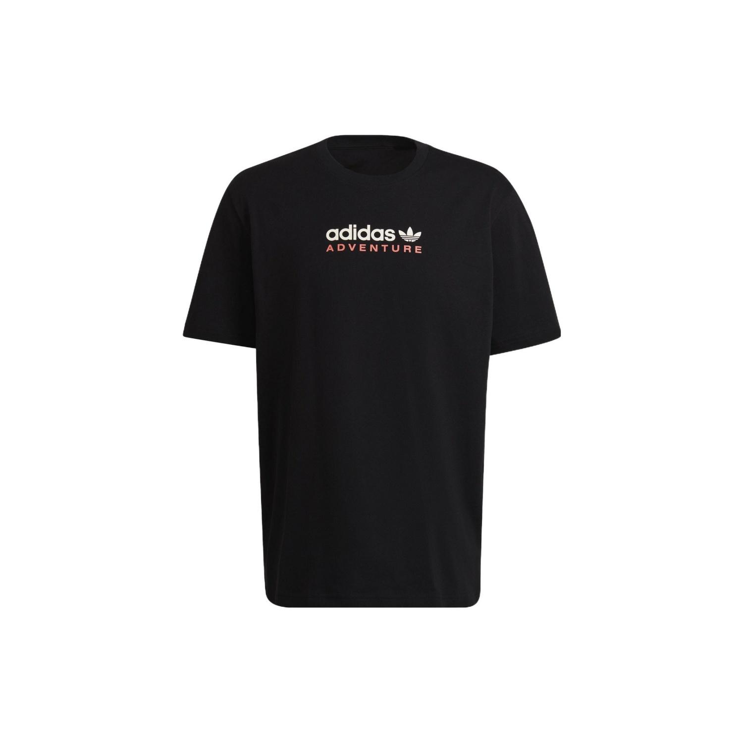 adidas Originals Mtn Spr Tee With Letter Logo Print Men Tops Black HF4775 S чёрный