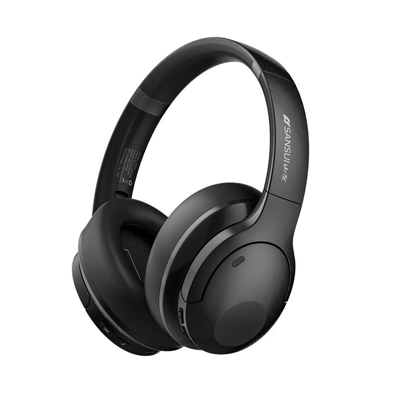 SANSUI Wireless Over-Ear Noise Cancelling Headphones