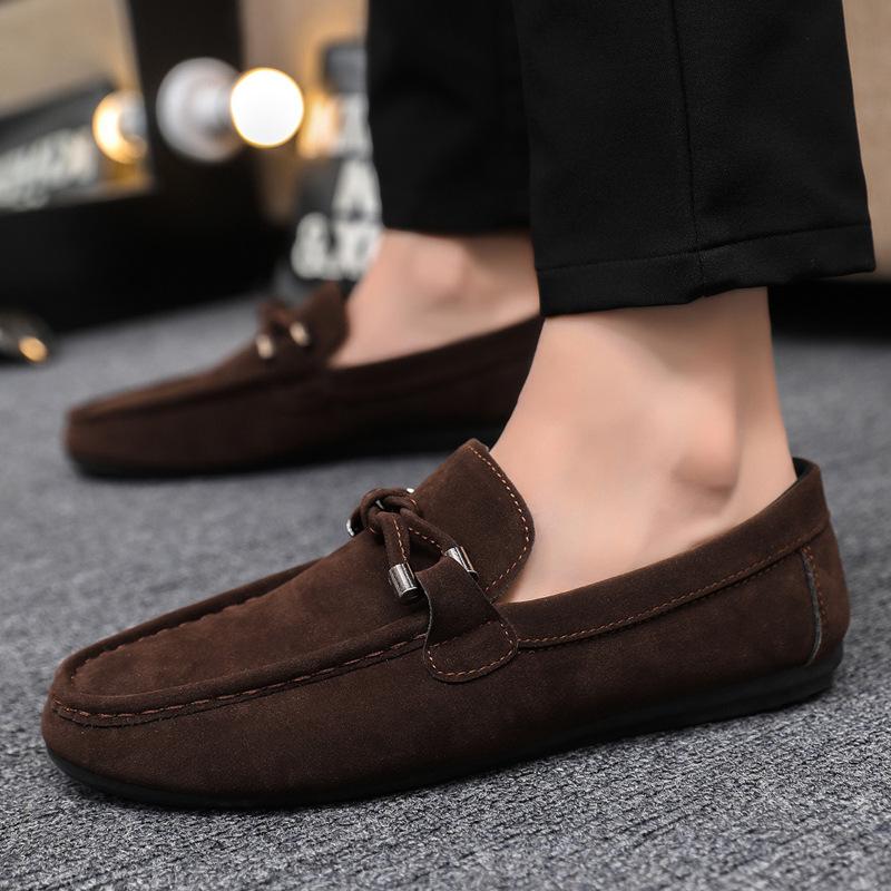 Jarní a letní ležérní boty trendy boty pánské Doudou boty pánské líné boty přehnaný trend jednopákové pánské boty plátěné boty