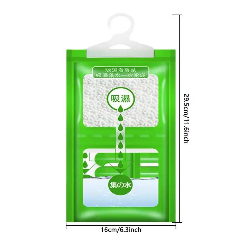 10Pcs Hangable Wardrobe Moldproof Moisture Proof Dehumidification Bag Moisture Absorbing Bag Closet Dehumidizer Eco Friendly NEW
