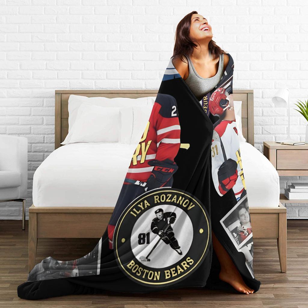 Warm Cozy Blanket Travel Office Ilya Shane Hockey Romance Heated Rivalry Throw Blanket Print Bedspread For Home Decor