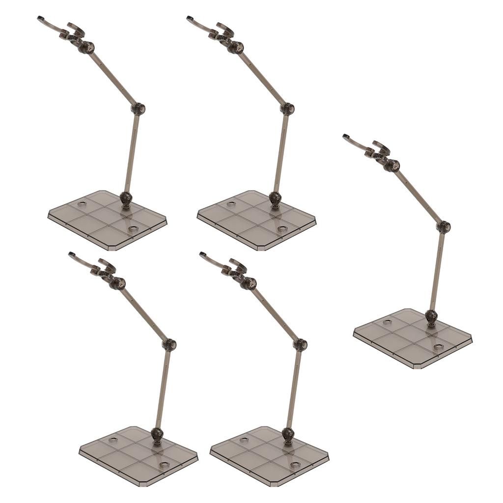 5 Pcs Action Figure Stand Black Plastic Doll Model Display Holder Support Stand for 1144 Toy