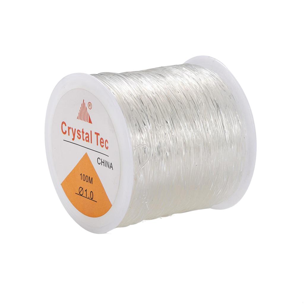 100M Resin Crystal Elastic Cord High Brightness Jewelry Making Thread Transparent DIY Beading Cord Bracelet Threads