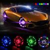 1/2/4Pcs Car Solar Wheel Light Auto LED Wheel Tire Rim Light Automobile Waterproof Burst Flashing Light Tyre Valve Cap Lamp Neon Lights 4