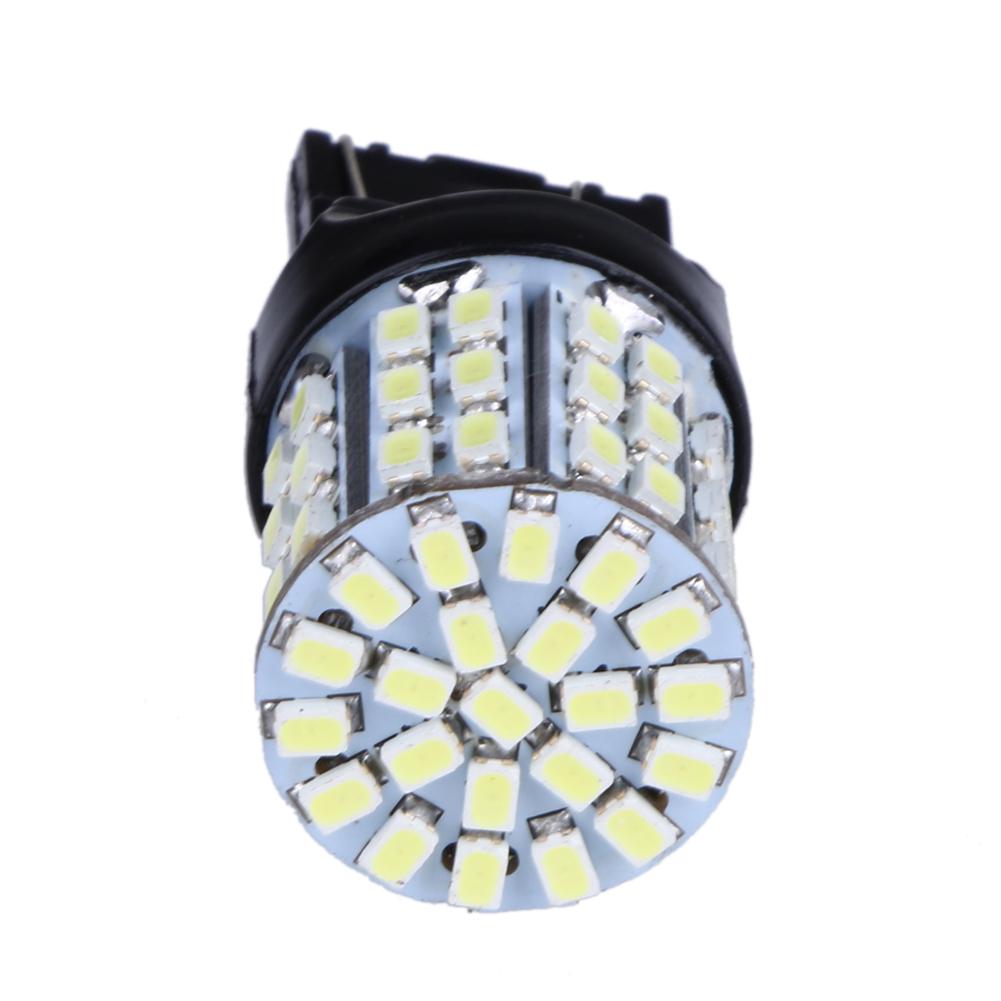 2-10pcs T20 W21W 7443 7440 LED 64-SMD 1206 Tail Stop Brake Light LED Bulb Backup Reserve Lights 12V 6000K Auto White Signal Lamp