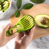 3 In 1 Avocado-Schneider Shea-Entkerner Butterfrucht-Schäler Schneider Fruchtfleisch-Separator Kunststoffmesser Küchengemüsewerkzeuge