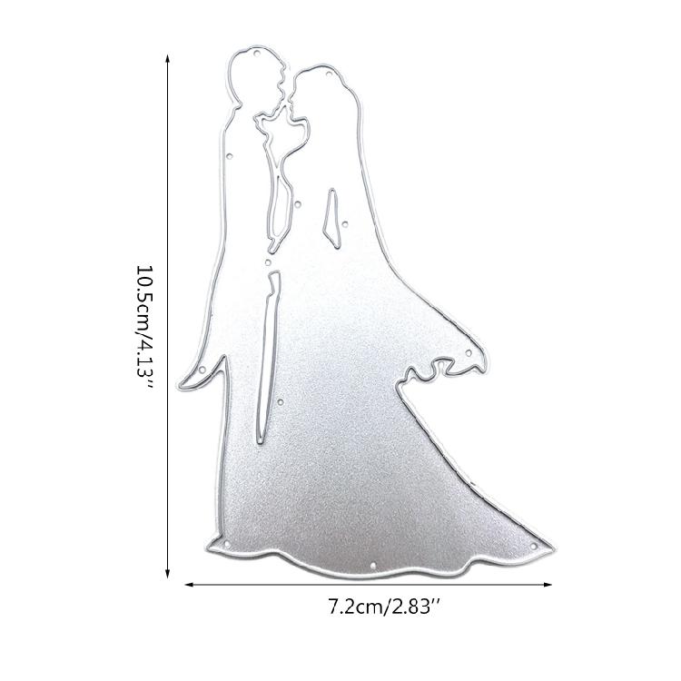 Wedding Scene Metal Die Cuts Stencil for DIY Card Making Journaling Decorations