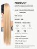 Synthetic Long Straight Ponytail 26 Inch Drawstring Ponytail Heat-Resistant Clip-In Hair Extension For Women
