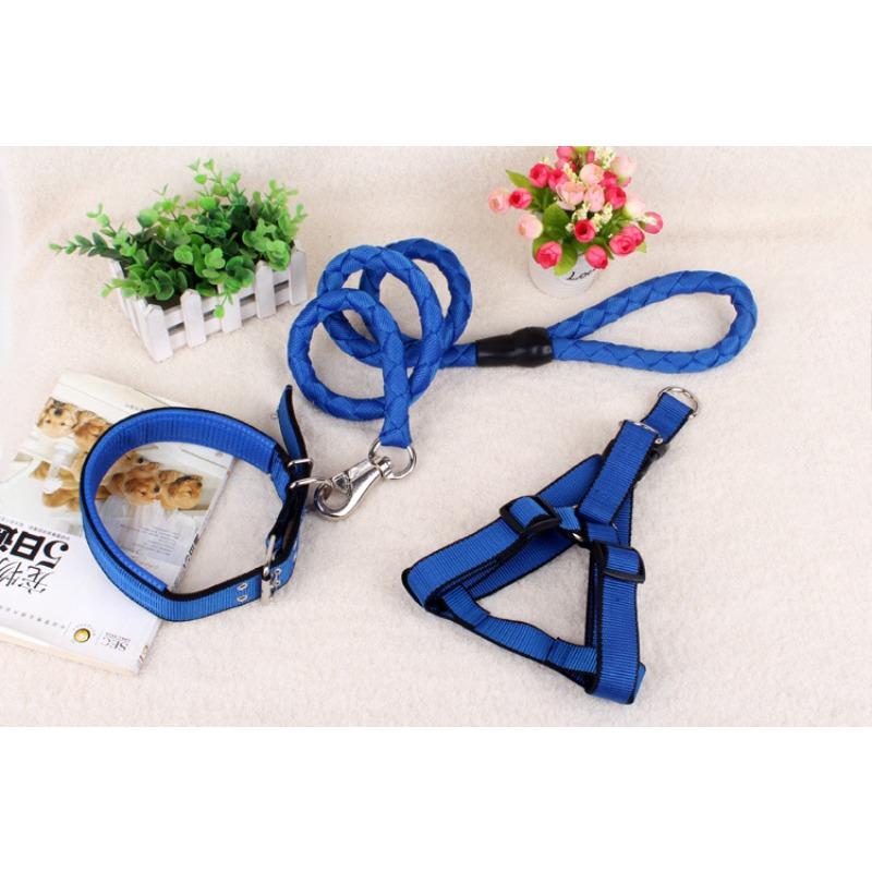 Hundeleine Spaziergang Hundeleine Haustierleine Hundeleine Gestricktes Rundseil Brustgeschirr Mittelgroßer und Großer Hund