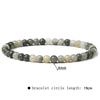 4mm Natural Agate Mini Energy Bracelet Women's Glossy Beads Semi-Precious Pulsera Jewellery Bracelet Bracelet
