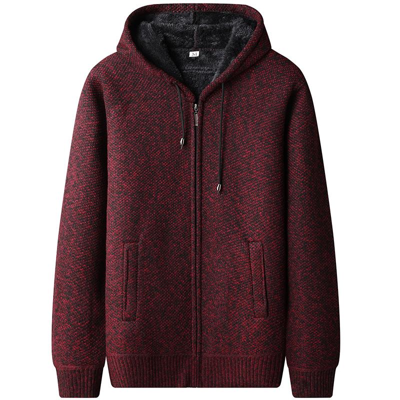 2026 New Arrival Knitted Sweater Men Spring Autumn Casual Fleece Cardigan Men Sweaters Coats Solid Color Plus Size 4XL