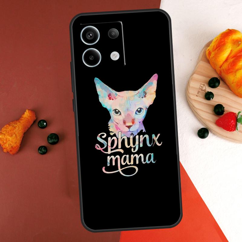 Sphynx Cat Case For Xiaomi Redmi Note 14 13 Pro 9 10 11 12 Pro 10S 11S 12S Redmi 14C 13C 10C 12C Coque