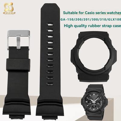 Uhrgehäuse Armband für Casio G-SHOCK GA-150/200/201/300/310/GLX100 Schutzhülle Harz Gummiarmband Armband Zubehör Werkzeuge