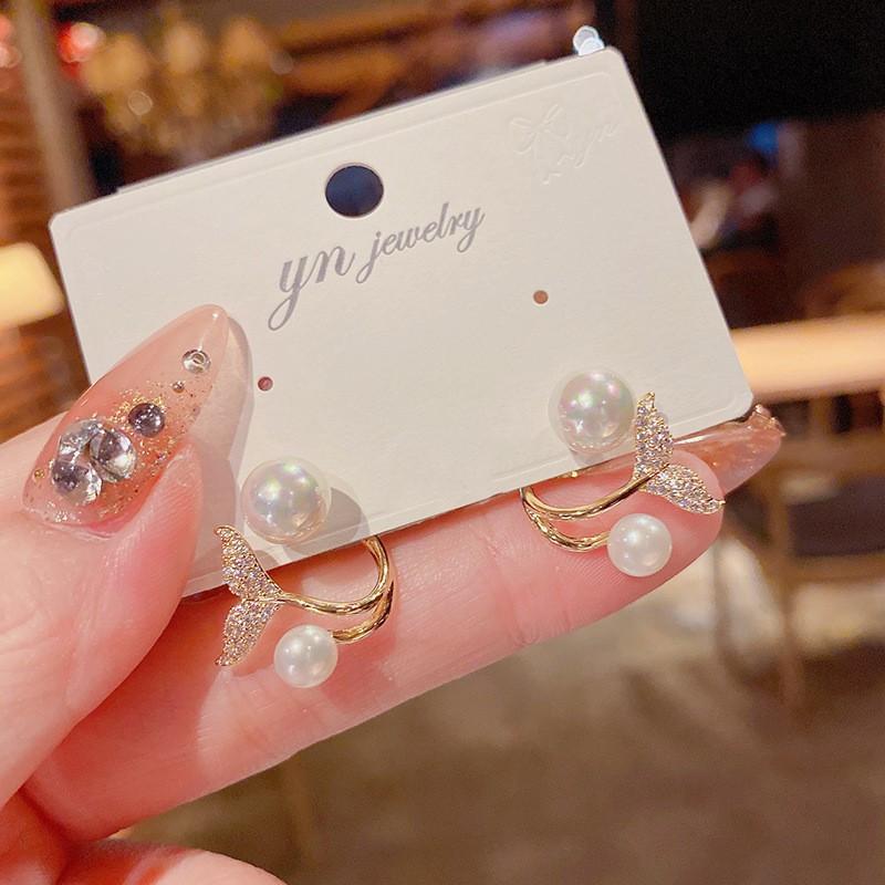 Korean Style Transparent White Love Stud Earrings for Women Sweet Fashion Acrylic Resin Peach Heart Earrings Jewelry Gift
