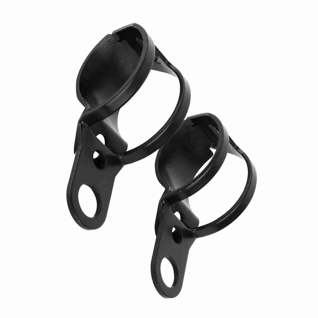 Motorcycle Turn Signal Mount Bracket, Black Fork Relocation Clamps
