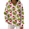Women's Fashion Casual Christmas Print Pullover Long-Sleeve Hooded Sweatshirt
