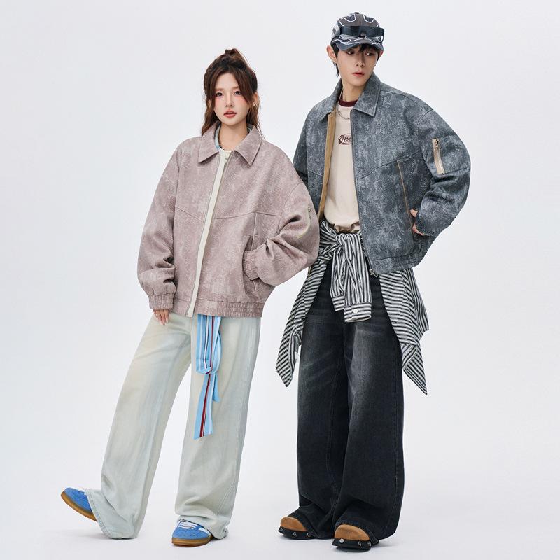 Men's coat 2025 new jacket jacket jacket fashion trend loose casual windproof