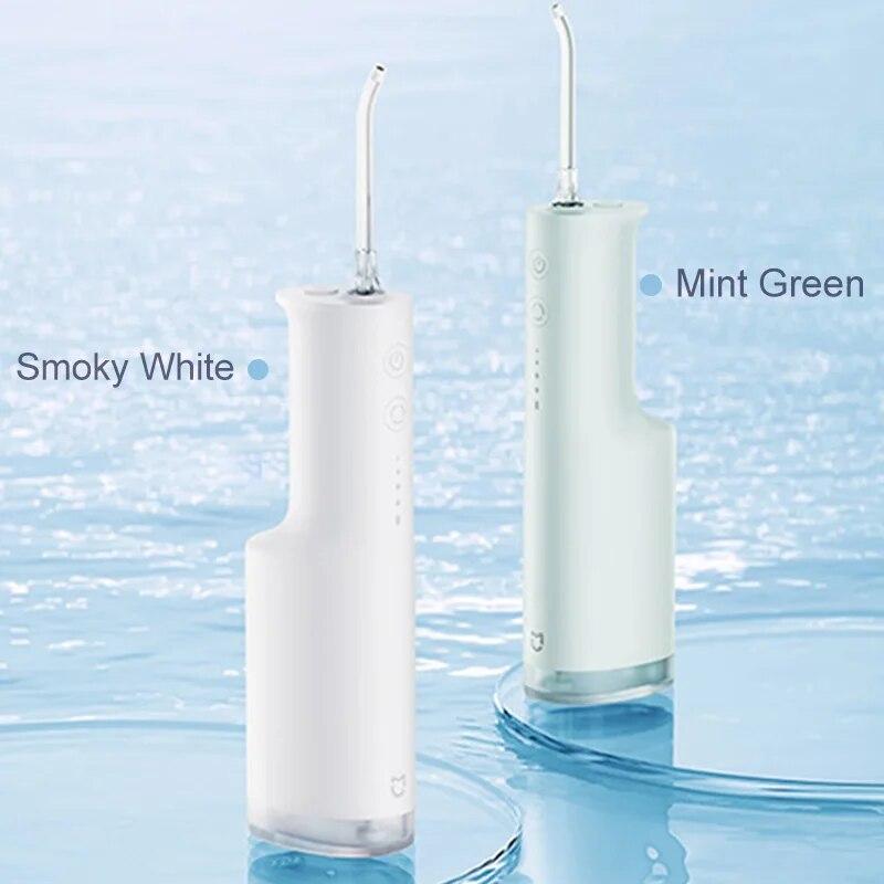 Electric Oral Irrigator F300 Portable Water Pick Flosser MEO703 Teeth Whitening Cleaner 240ML 2000 Times/Min 4 Mode