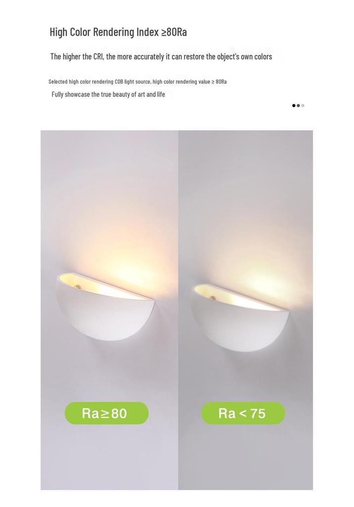 Wabi-Sabi Style Gypsum LED Wall Lamp for Living Room, Bedroom, Hallway, Staircase, and TV Background