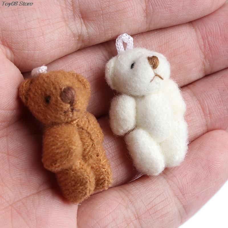 1Pcs 18*30Mm 1/12 Dollhouse Miniature Accessories Mini Bear Simulation Miniature Animal Model Furniture Toys Decoration