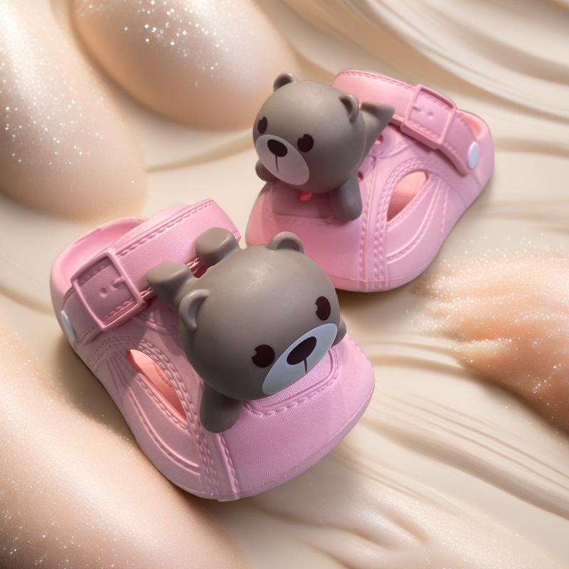 Children's Clogs Summer New Boys Garden Shoes Non-Slip Indoor Home Shoes Soft Sole Girls Parent-Child Slippers