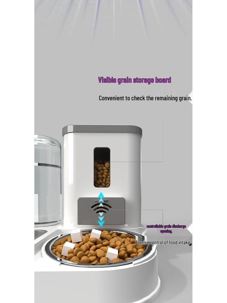 Pet Feeder Bowl & Water Fountain for Cats and Dogs