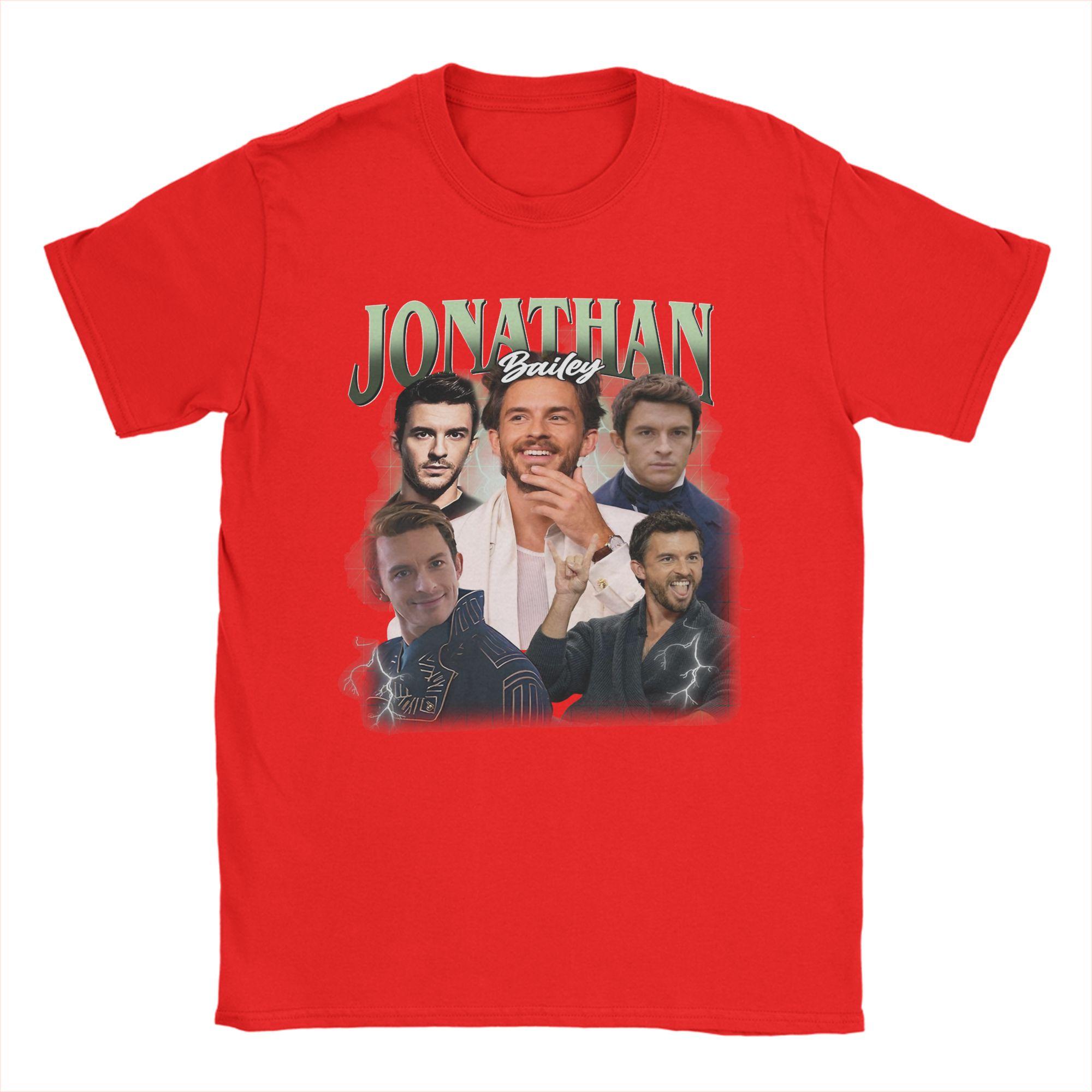 Jonathan Bailey Actor Unisex T Shirts Vintage Tee Shirt Short Sleeve Crewneck TShirt 100 Cotton Summer Clothing XL