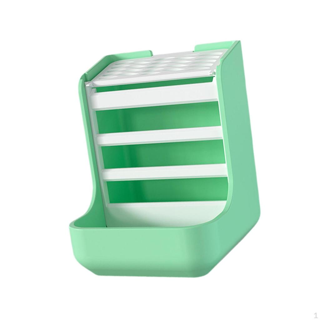 Hay Feeder Food Bowl 2 in 1 Compact Container Small Animals Grass Holder Bunny Dispenser for