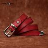 Personality All-match Retro Concave Leather Belt Women's First Layer Cowhide Casual Pin Buckle Belt