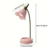 Adjustable Flower Shaped Lamp Rechargeable Battery Touch Control Table Light Decorative Lighting Vintage Bedside Reading Lamp