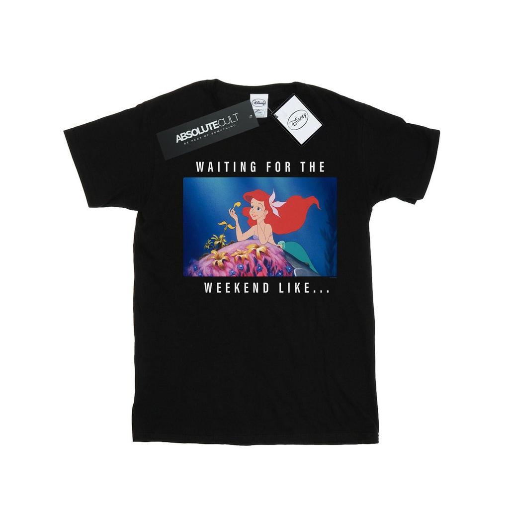 Disney Princess Mens Ariel Waiting For The Weekend T-Shirt
