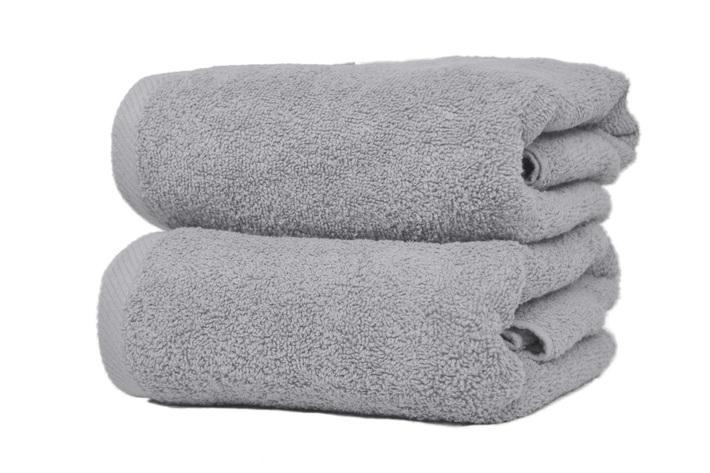 City Shop ash grey cotton towel, size 50x100 cm