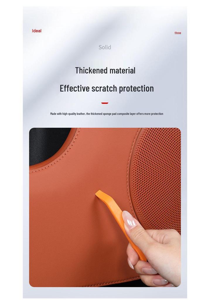 Li Auto L7 Interior Leather Anti-kick Mat - Car Door Protection & Decorative Accessory