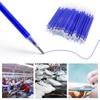 100 PCS Blue High Temperature Erasable Marker Refill Cutting Fabric Marker For Leather Crafts/Garment Sewing Accessories