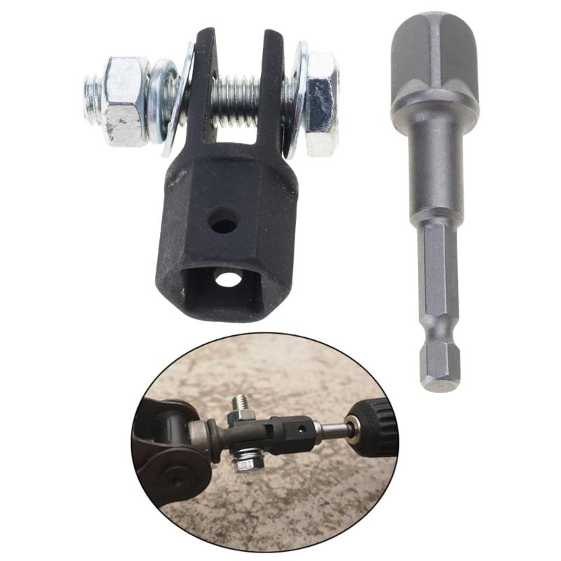 Scissor Jack Adapter+Drive Impact Wrench Tools 1/2 Inch Vanadium Steel Socket Drive Impact Wrench Kit