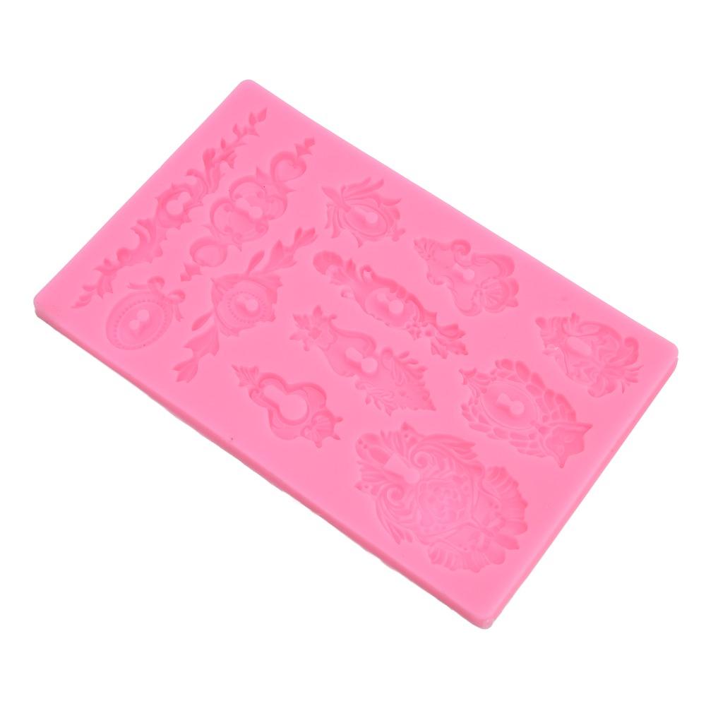 Relief 3D 3D Muffin Molds Pink Decorative Mold Reusable Ornament Mold  Cake Decoration