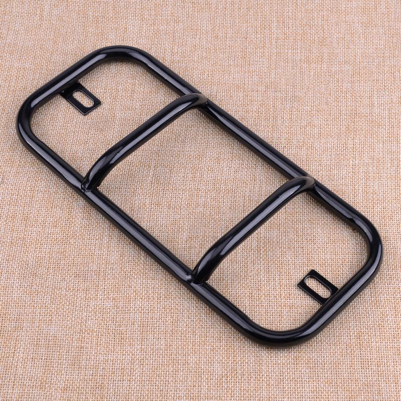 2pcs Metal Black Rear Bumper Fog Light Metal Cover Trim Frame Fit for Suzuki Jimny 2007-2010 2011 2012 2013 2014 2015 2016 2017