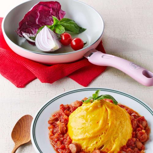 Greenpan Green Chef Frying Pan, 20cm, Induction Compatible, Ceramic Coating, Non-Stick Interior and Exterior, Easy to Clean, Toxic-Free, Earthy Color,