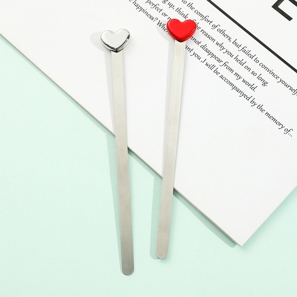 Stainless Steel Metal Bookmark Painted Book Page Marker Fashion Pagination Mark  Gifts