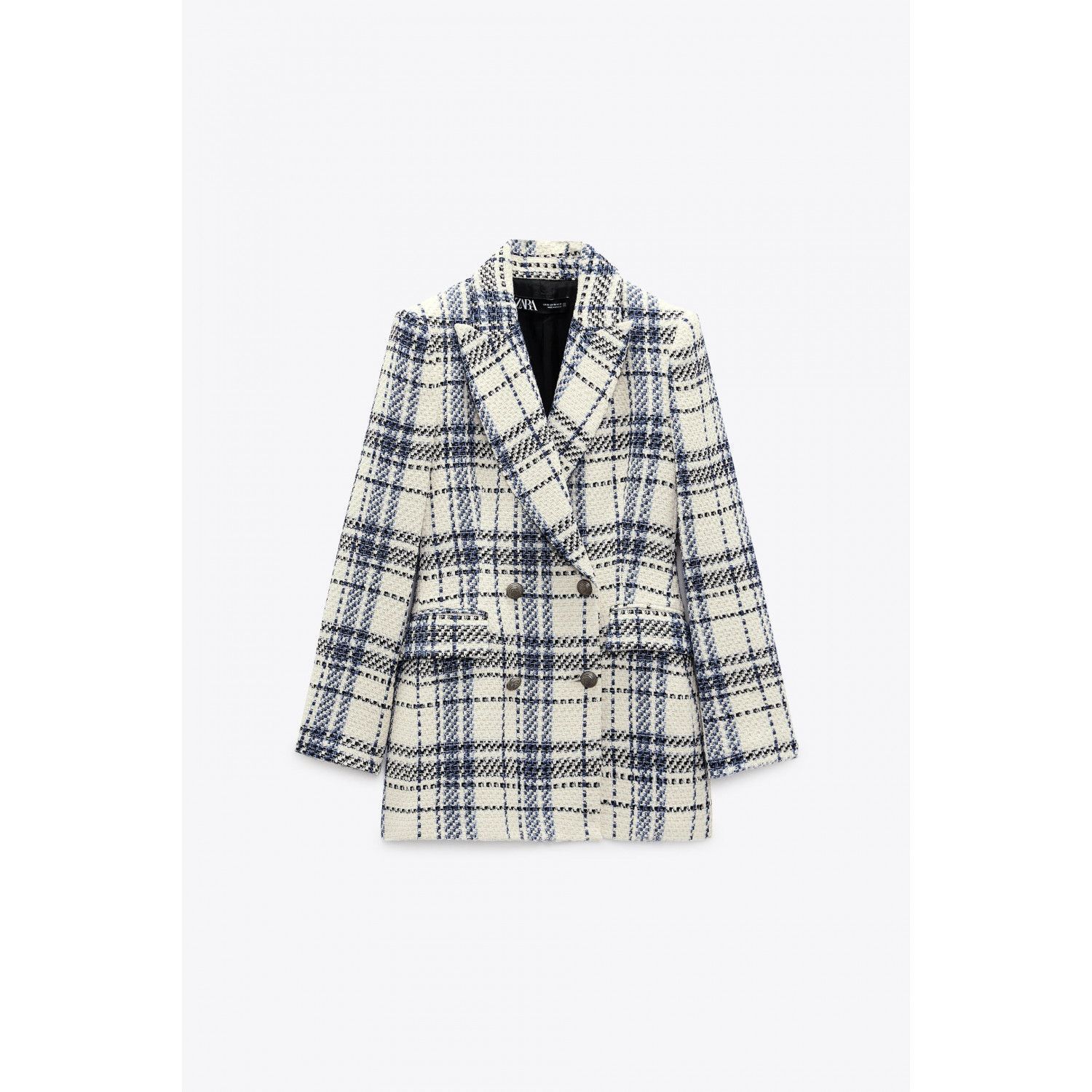 

TEXTURED DOUBLE-BREASTED BLAZER