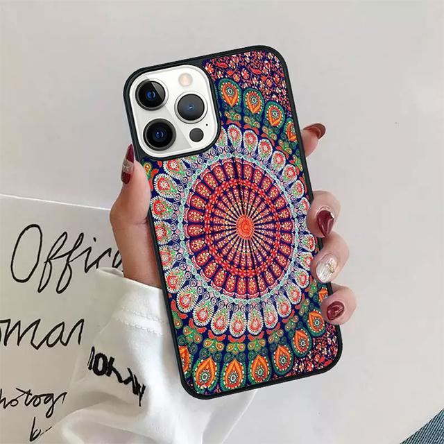 Mandala Floral Coque Shell For iPhone 17 Air 15 16 14 13 12 Pro Max 11 Pro Max Plus Phone Case Cover