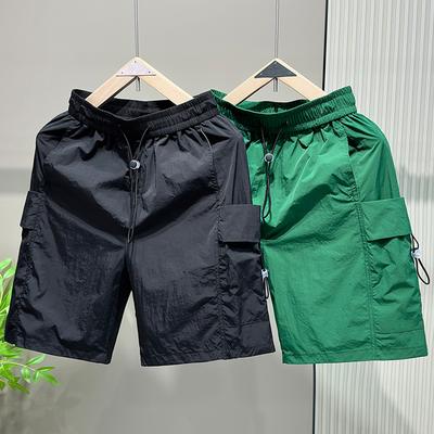 Pantaloncini Casual Estivi da Uomo Abbigliamento Estivo Taglie Forti Vita Elastica Pantaloncini da Palestra Estivi