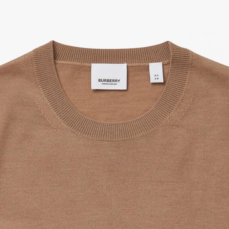 Burberry 80170201 Bempton Vampton Check Patch Merino Wool Women S Knit
