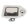 Stainless Steel Toolbox Lock Polished Finish Rust Proof Paddle Door Latch Handle for RV Trailer Truck