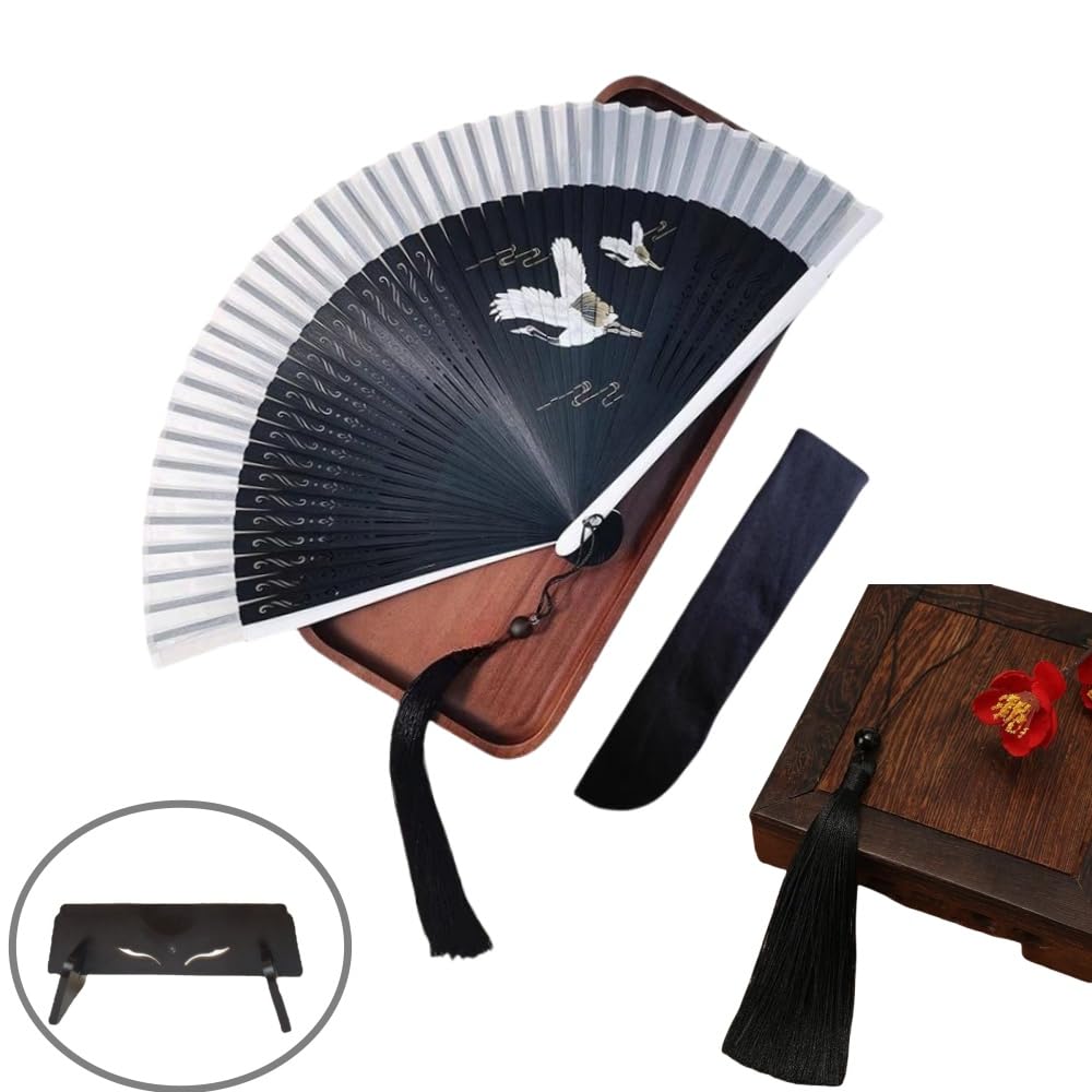 Сарковос Натуральный Бамбуковый Складной Японский для Юкаты и Летнего Теплового Удара Летний Премиум Подарок для Фейерверков Стильный Японский Великолепный Сувенирный Веер