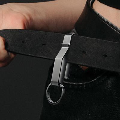 Stainless Steel Waist Hanging Car Key Chain Multifunction Accessories Clip Tool Gift Creative for